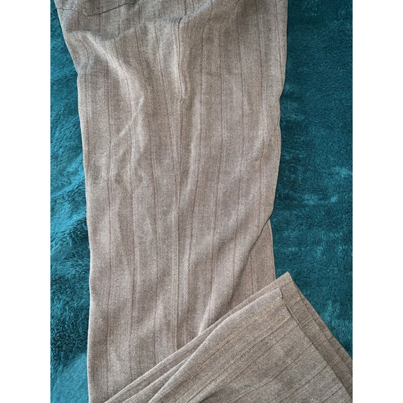 Rafaella Women's Size 10 Brown Striped Pants Work Trousers - Picture 2 of 11